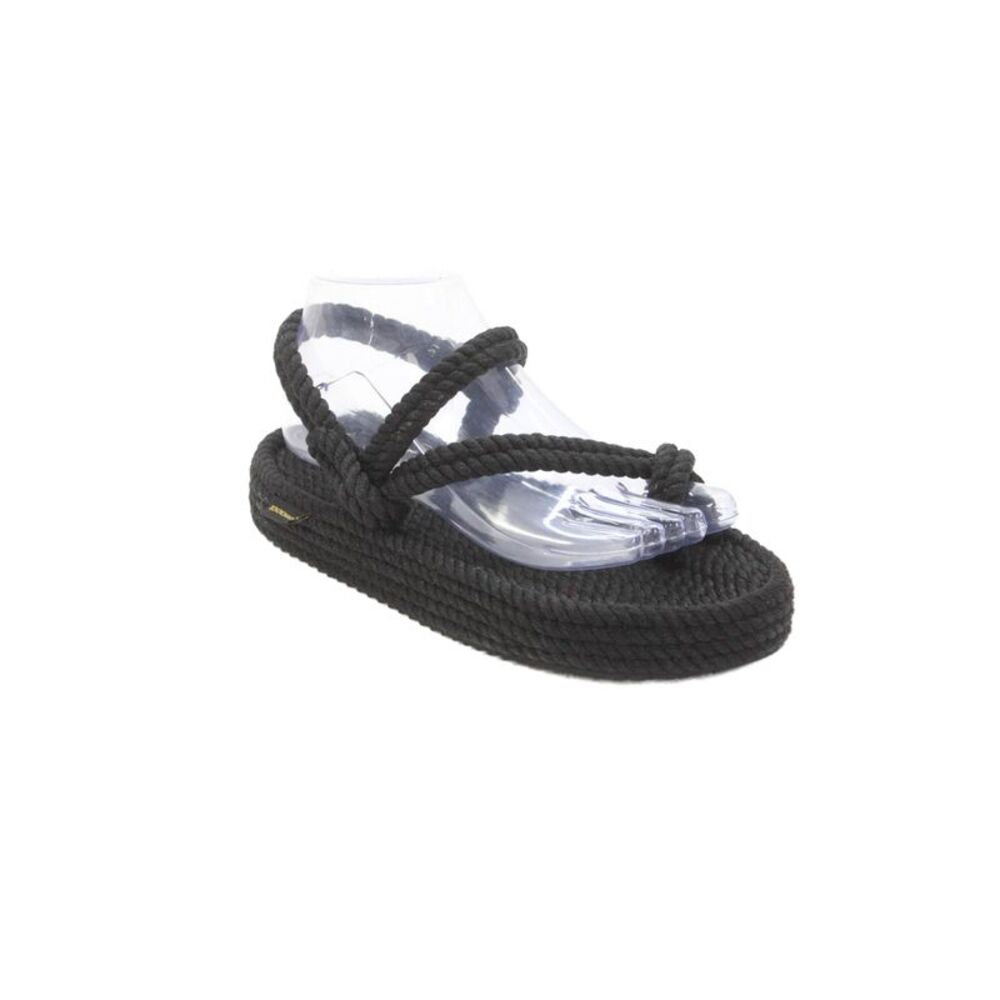 Bohonomad Womens Solid Robe Sandals Black Size 7.5